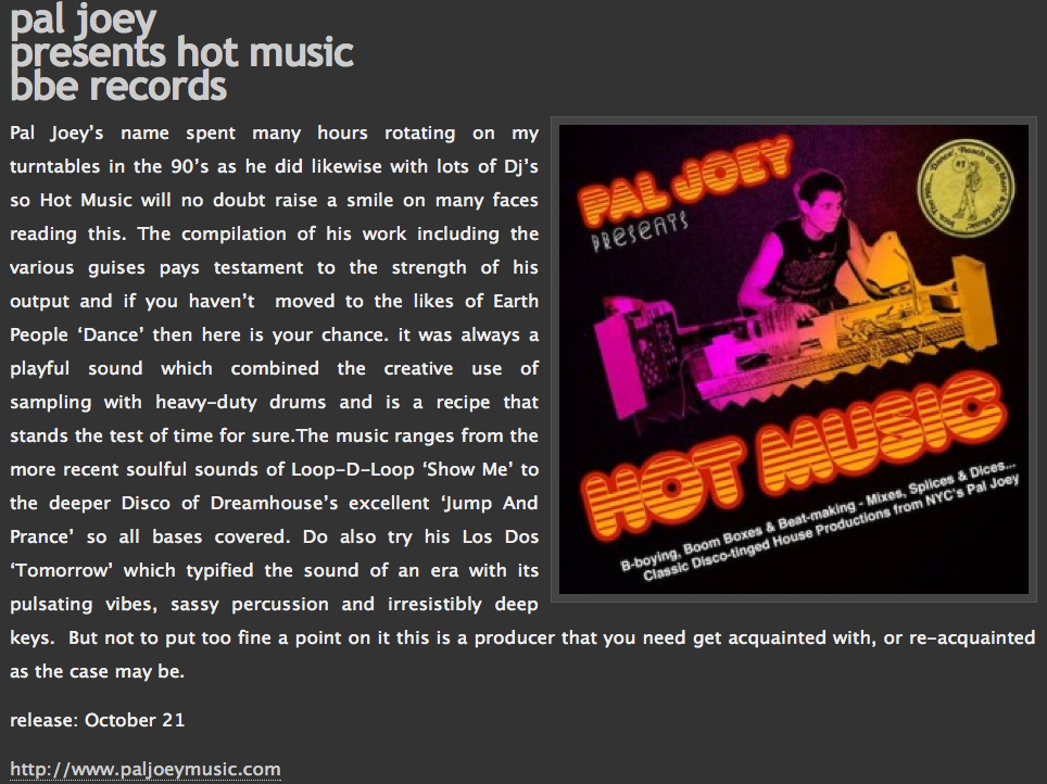 Pal Joey Music